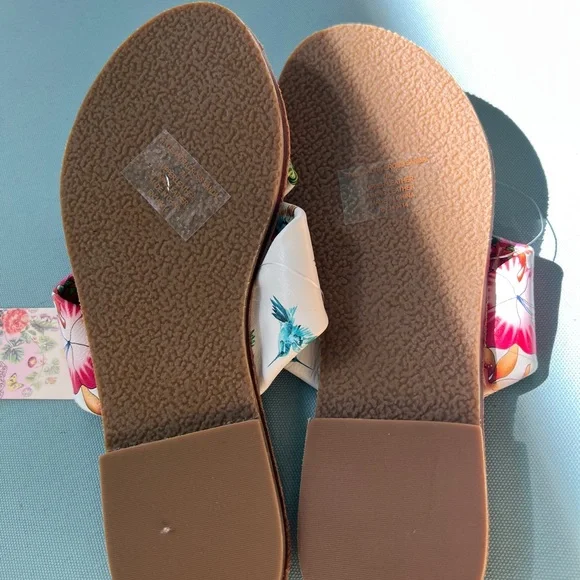 Johnny Was Andra Floral Cross-Band Sandals – Size 7 - Picture 7 of 7